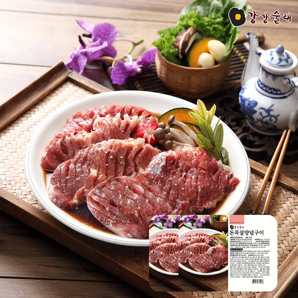 [강강술래] 돈목살양념구이 700g x2팩