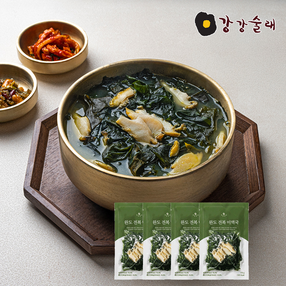 [강강술래] 완도 전복미역국 170g x4팩