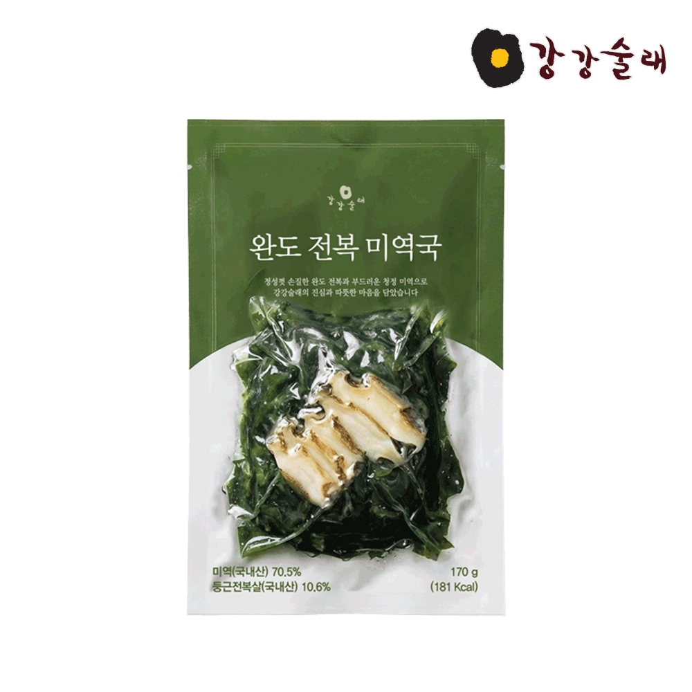[강강술래] 완도 전복미역국 170g x4팩
