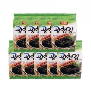 해달음 광천도시락김 2종 <4gX9봉X12개,4gX9봉X10개>