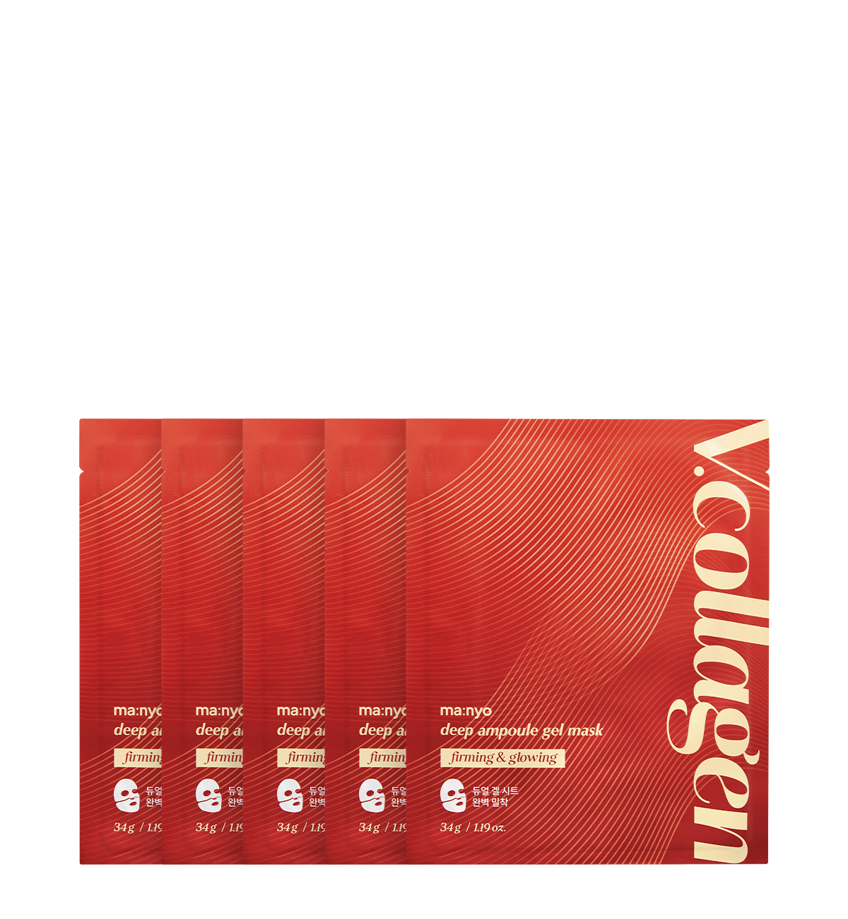 V콜라겐 딥 앰플 겔 마스크 5매