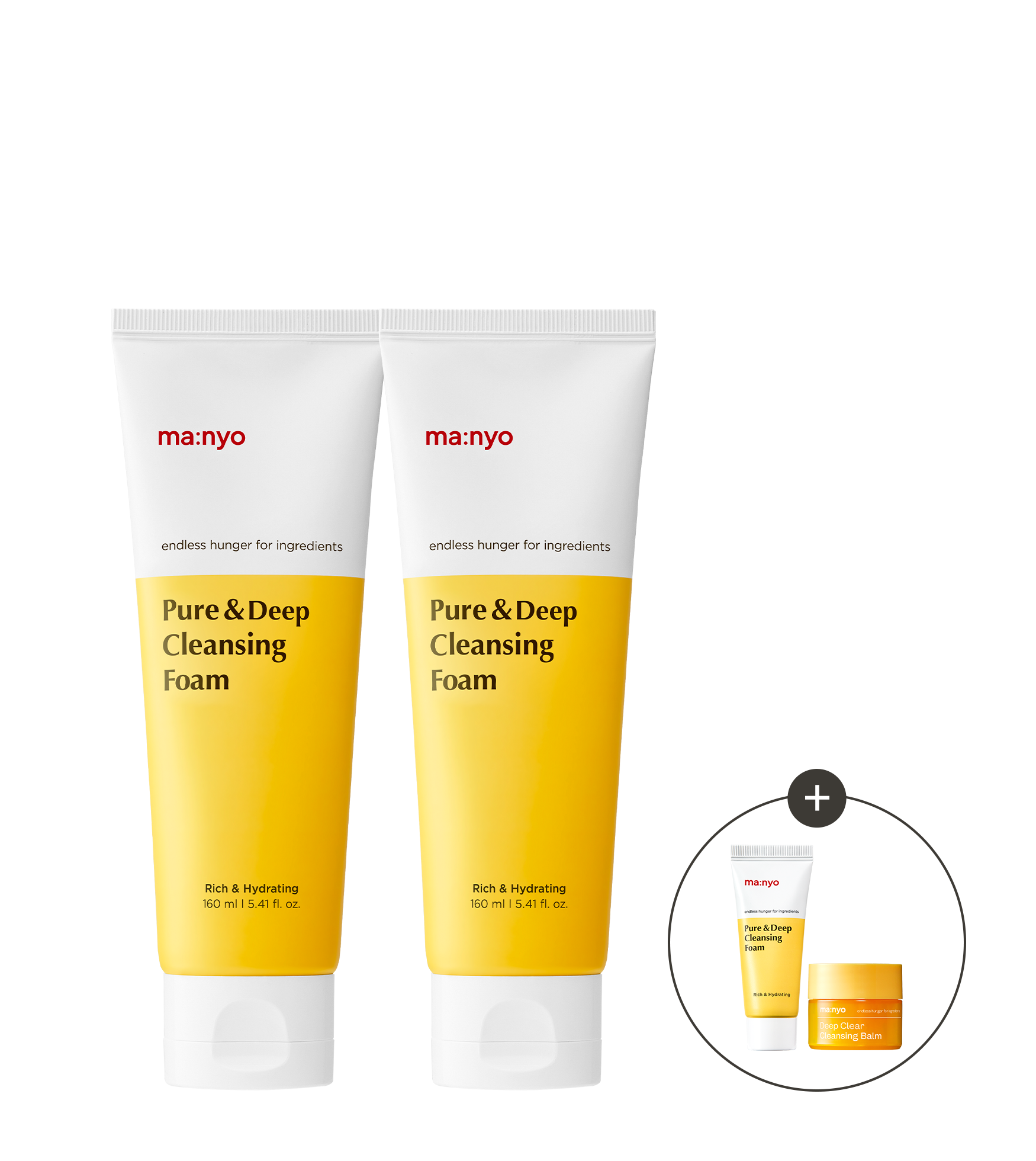 퓨어&딥 클렌징 폼 160mlX2 더블세트 (+증정)