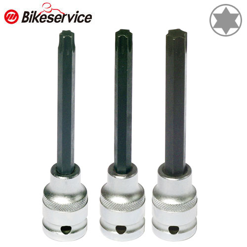 Bikesevice(바이크서비스) 3pcs 프론트 포크 조절 별 비트소켓 120mm - BS9731