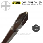 OHMI (오미) 드라이버비트 십자비트날 PH2 X 110mm ( 뾰족형 ) ( 굵기 6.35mm )