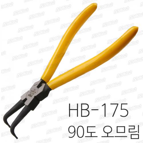 TOP(탑) 스냅링 플라이어 HB-175 - 90도 곡 ㄱ자오므림 (중형)