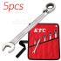 KTC (교토툴) 5pcs 라쳇스패너 세트 (오프셋타입) TMSR2A05SP (라쳇렌치 라쳇 스패너  라쳇 렌치)