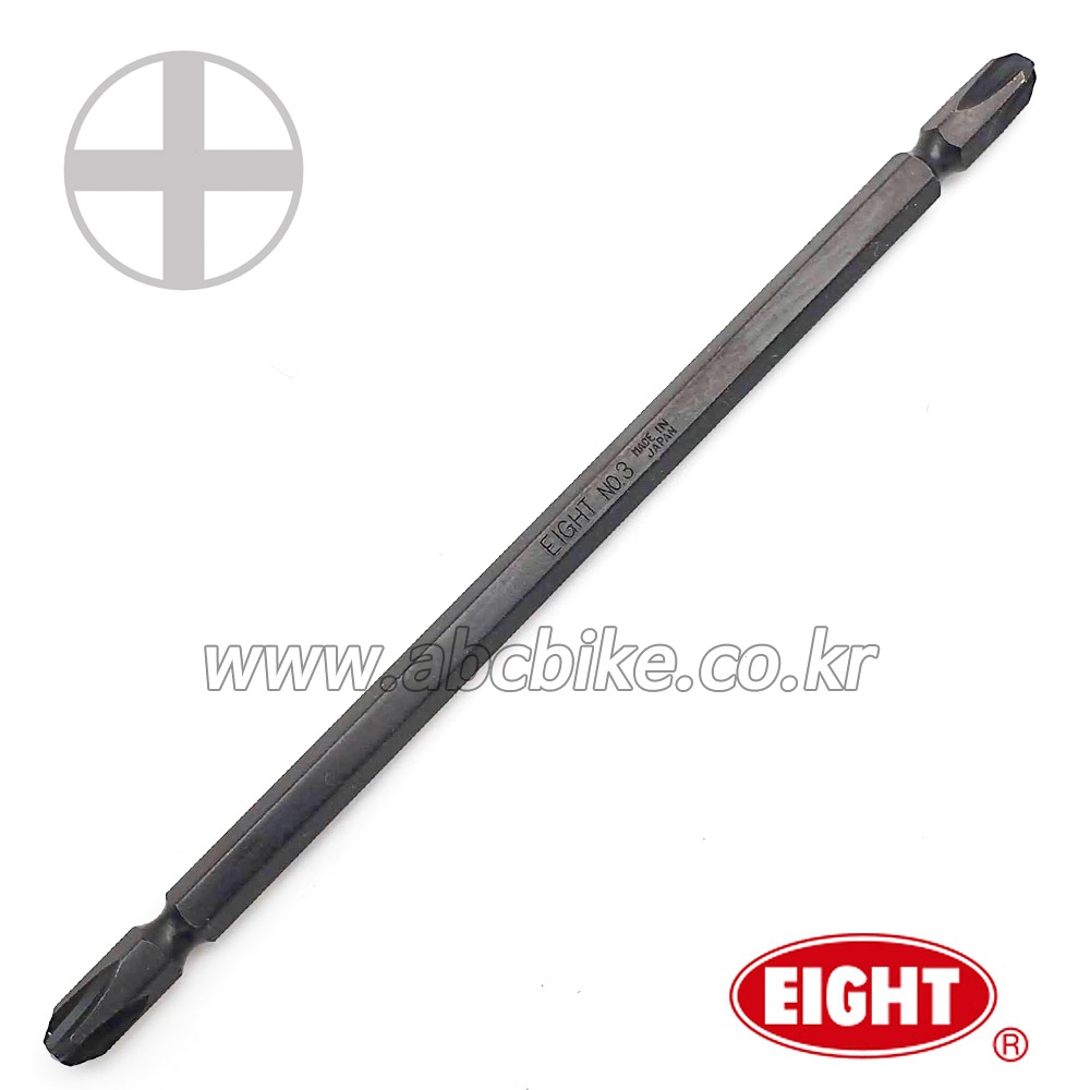 EIGHT (에이트) (6.35mm) 드라이버비트 십자비트날  PH3 X 150mm (뭉툭형) 쵸크날 비트 EA-01B (3 X 150)