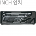 KTC 교토툴 6PCS 인치(INCH) 옵셋렌치세트 [메가네 스패너 세트] TM506B