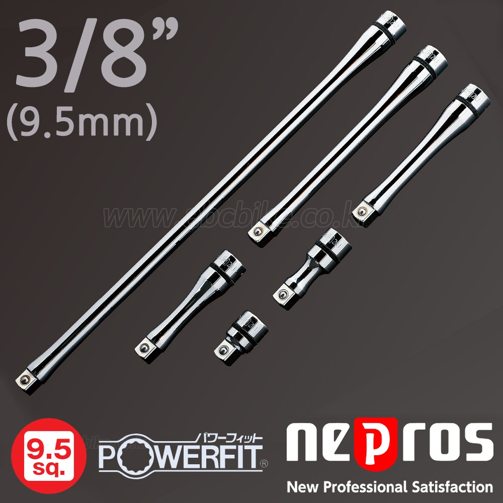 NEPROS 네프로스 3/8인치 연결대 세트(6PCS) NTBE306