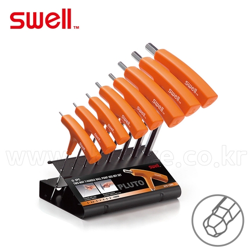 [SWELL] 투웨이 6각볼 헥스비트 T핸들 T렌치 세트8pcs (볼타입) BST-8S