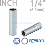 KTC (교토툴) 1/4인치 12각 롱 핸드소켓 INCH 인치 타입 B2LW-inch