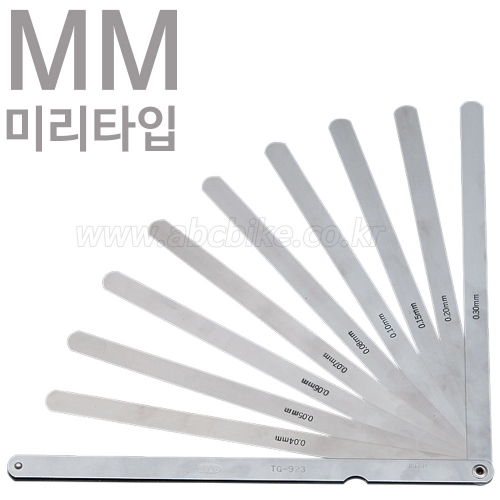 KTC(교토툴) 미리타입 mm 두께게이지 세트 (9PCS) TG-923