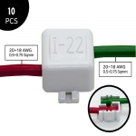 알파오 무탈피 순간접속 커넥터 I-타입 직결형 0.2SQ ~ 0.75SQ ( 10개입 )