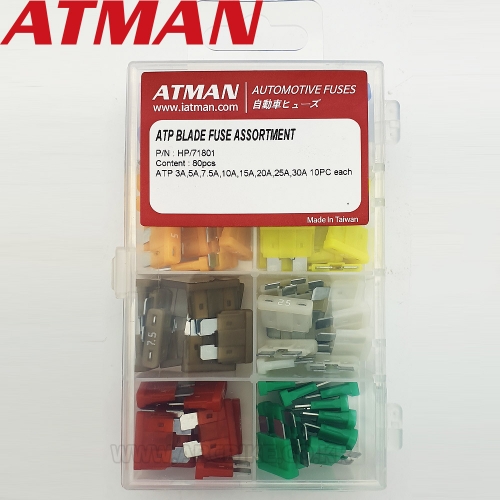 ATMAN 아트만 ATP 대형 자동차휴즈 퓨즈 휴즈세트 80pcs HP/71801