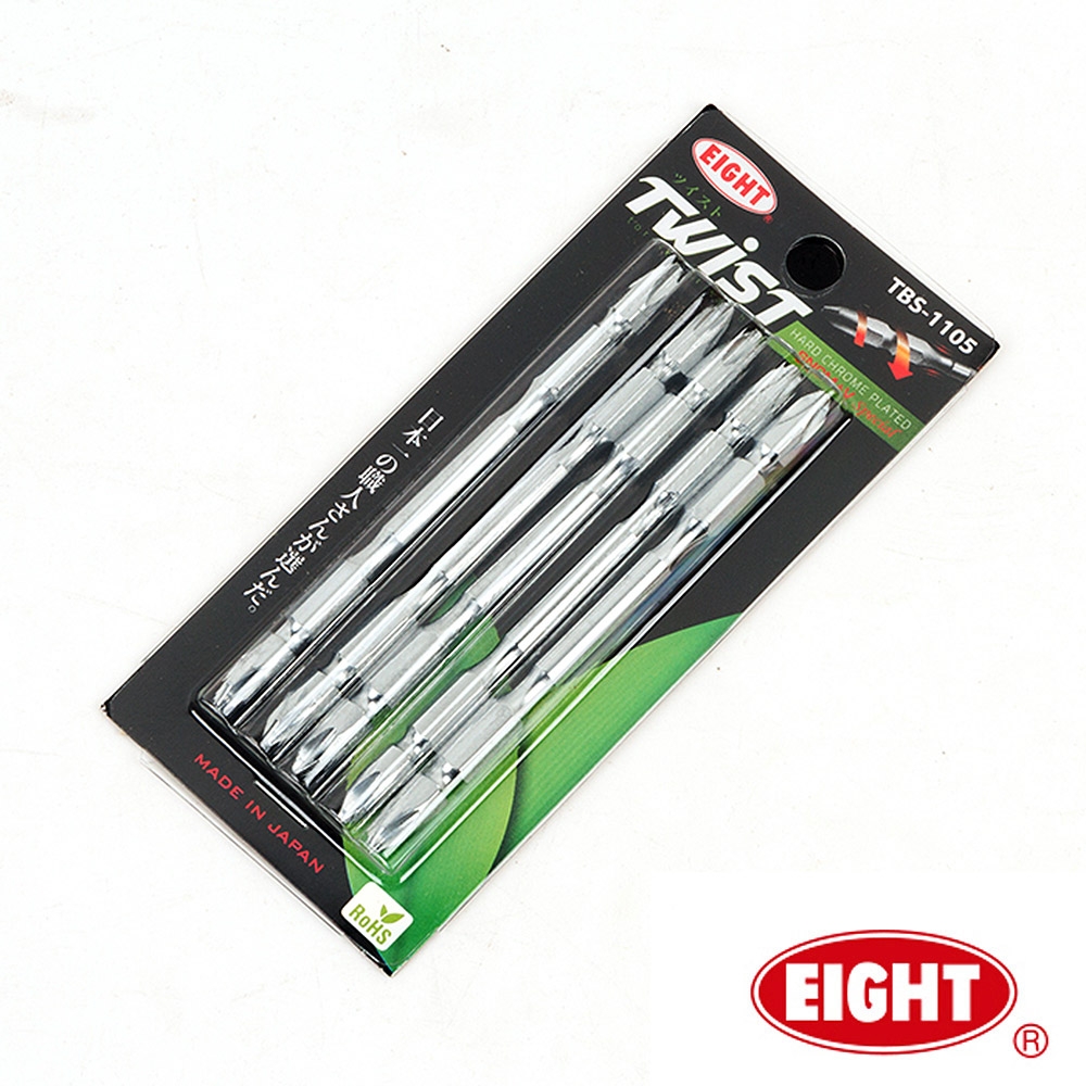 EIGHT (에이트) 5pcs 토션비트 세트 PH2 X 110mm (뾰족) TBS-1105