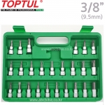 TOPTUL 탑툴 3/8인치 모터사이클 정비 핸드소켓 세트 (60PCS) 오토바이 정비구성