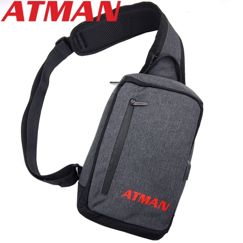 ATMAN 아트만 USB 포트 충전 슬링백 백팩 한줄 외줄 가방 AT-775