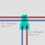 알파오 무탈피 순간접속 커넥터 듀얼타입 0.3SQ~ 0.75SQ ( 10개입 )