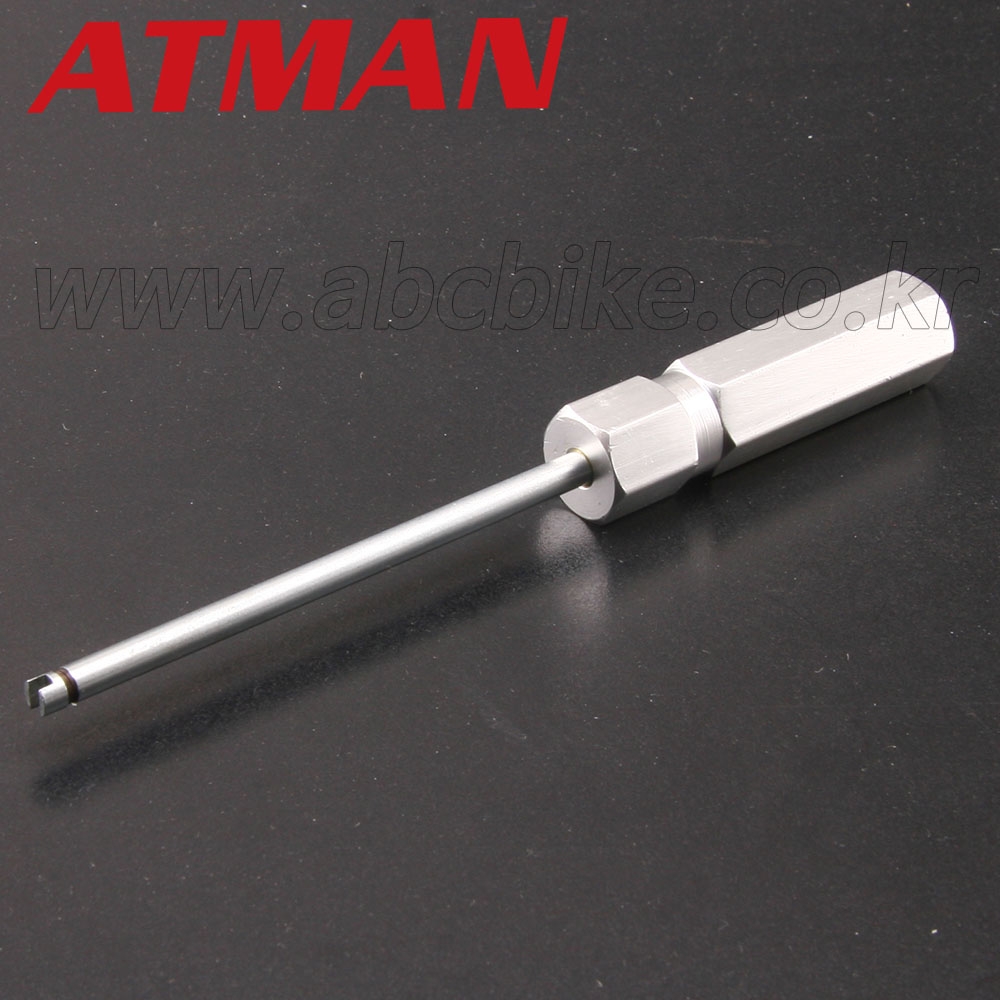 ATMAN 아트만 중형 길이 130mm 타이어 에어밸브 제거기 무시 답부 탈거기 밸브코어 공구  AT-130