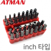 ATMAN 아트만 33pc 보안 드라이버 비트세트 ( inch 타입 ) 인치타입