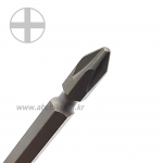 보급형 십자비트날 드라이버비트 PH2 X 110mm  ( 뾰죡형 ) ( 굵기 6.35mm )