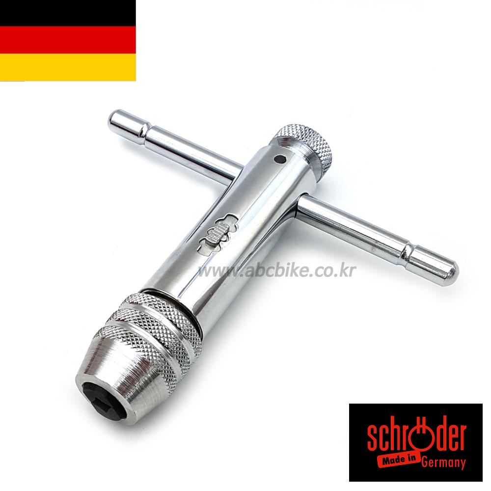 슈로더 독일생산 자동 탭핸들 자동 T탭핸들 자동탭핸들 래칫기능 (리코일탭 m12 사용불가능)
