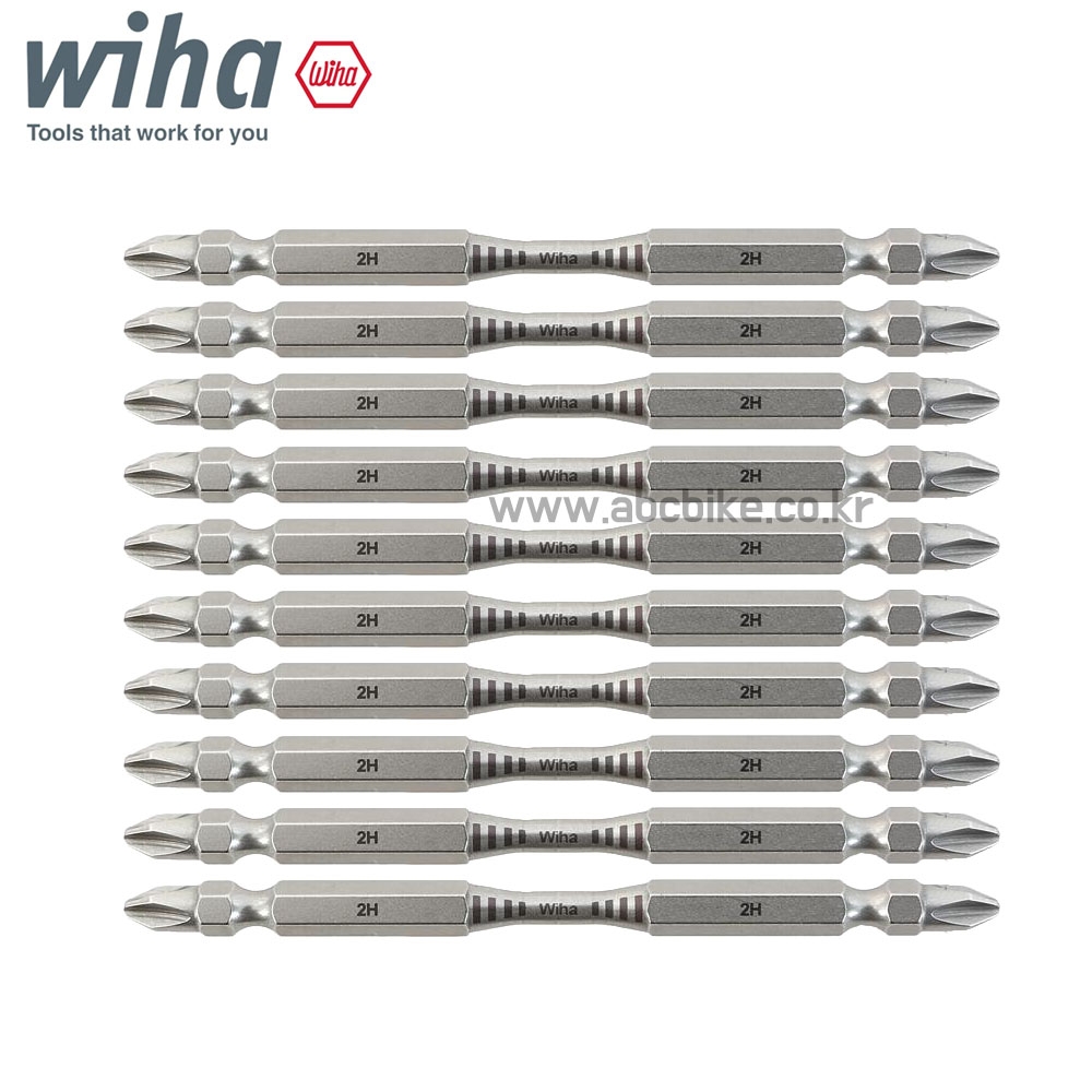 WIHA (위하) 10pcs 토션비트 세트 PH2 X 110mm (뾰족) 베트남생산