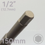 1/2인치 ( 12.7mm ) 6각비트 롱타입 헥스비트 소켓 전장150mm