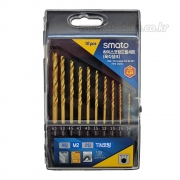 SMATO (스마트) 10PCS 하이스코팅 드릴세트 ( 육각생크 ) 6.35mm