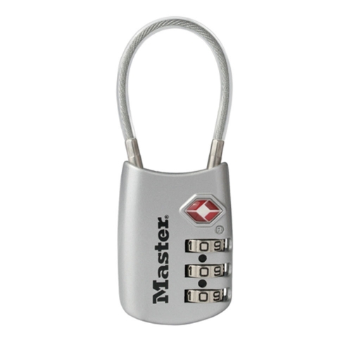 MASTER LOCK 마스터락 여행용가방 자물쇠 와이어 넘버열쇠 4688D