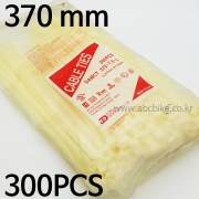 화이트 - 300pcs - 370mm - 동아 케이블타이 - 한봉지(300개입) - 370mm