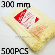 화이트 - 500pcs - 300mm - 동아 케이블타이 - 한봉지(500개입) - 300mm