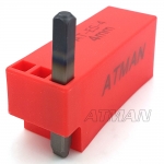 ATMAN 아트만 4mm 영문펀치 ( 가이드타입 ) 강철펀치 안전펀치 각인기 타각 스탬프 (특허) AT-ES-4