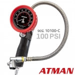 ( 100PSI ) ATMAN 아트만 90도 에어척 (프로) 타이어게이지 100PSI 공기주입 타이어 게이지 AT-10100 C