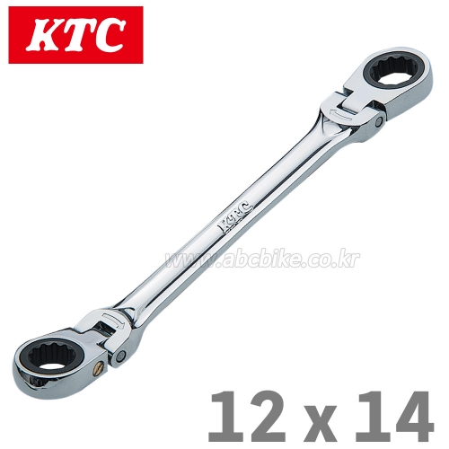 KTC (교토툴) 라쳇 메가네 플렉시블 렌치 MR1-1214F ( 12mm X 14mm )