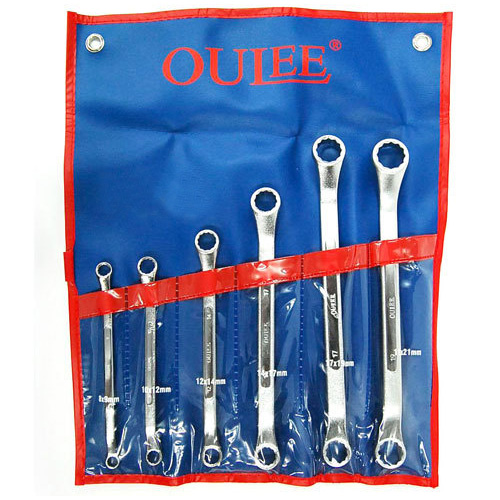 OULEE (오리) 옵셋렌치 [메가네 스패너] 세트 BAC-6 (6PCS)