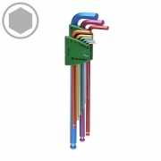 썬키 9pcs 엑스트라 롱 볼 L렌치세트 롱볼렌치 육각렌치 헥스비트 세트 SBW-9LCS