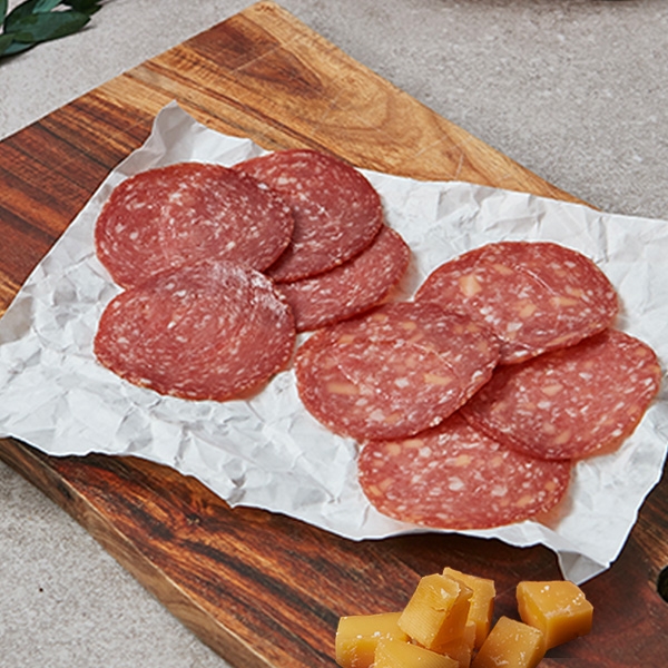 샤퀴테리 샘플러 이탈리안 살라미 오리지널 & 치즈 40g