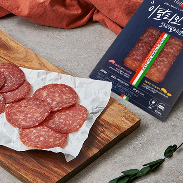 샤퀴테리 샘플러 이탈리안 살라미 오리지널 & 치즈 40g