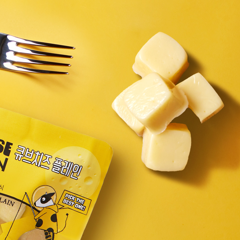 [특가] 치즈문 큐브치즈 플레인 40g