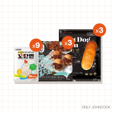 꼬단면 바베큐 야끼소바 세트 (9인분)