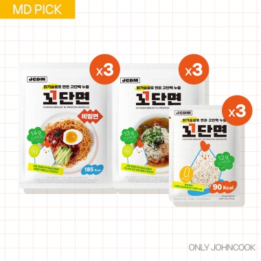 꼬단면 버라이어티 SET (꼬단면 3EA, 비빔면 3EA, 우동 3EA)