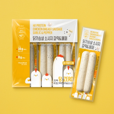 닭가슴살 소시지 갈릭&페퍼 720 g