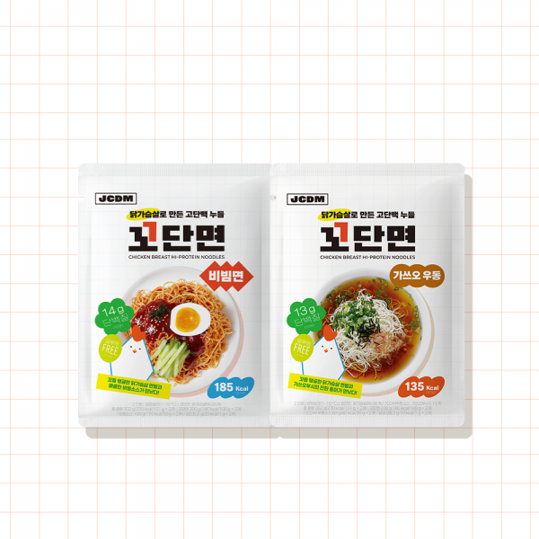 꼬단면 비빔면(1개)+가쓰오 우동(1개) 세트
