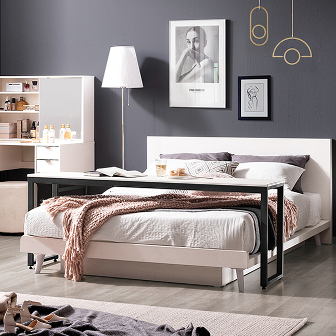 헤이미쉬홈 아크메 크림화이트 베드테이블 SS