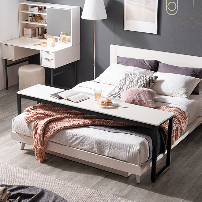 헤이미쉬홈 아크메 크림화이트 베드테이블 SS