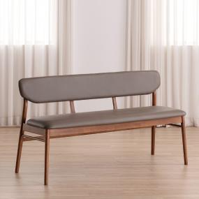 헤이미쉬홈 엘로이 3인용 고무나무 원목 벤치 의자 1400