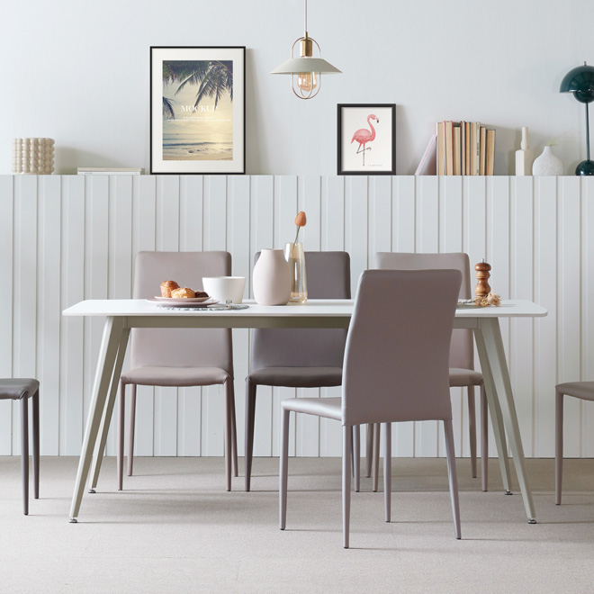 헤이미쉬홈 제이앤 4인용 6인용 포세린 통 세라믹 식탁 세트