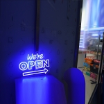 네온사인주문제작 muba "we're OPEN"