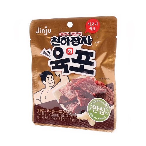 행사) 진주 천하장사 육포 [쇠고기] 15g(1박 50개입) 25.05.22